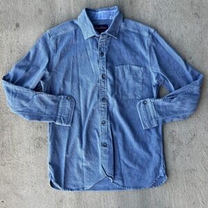 Robert Graham Shepherds Plaid Button Down Shirt Blue Mens XL